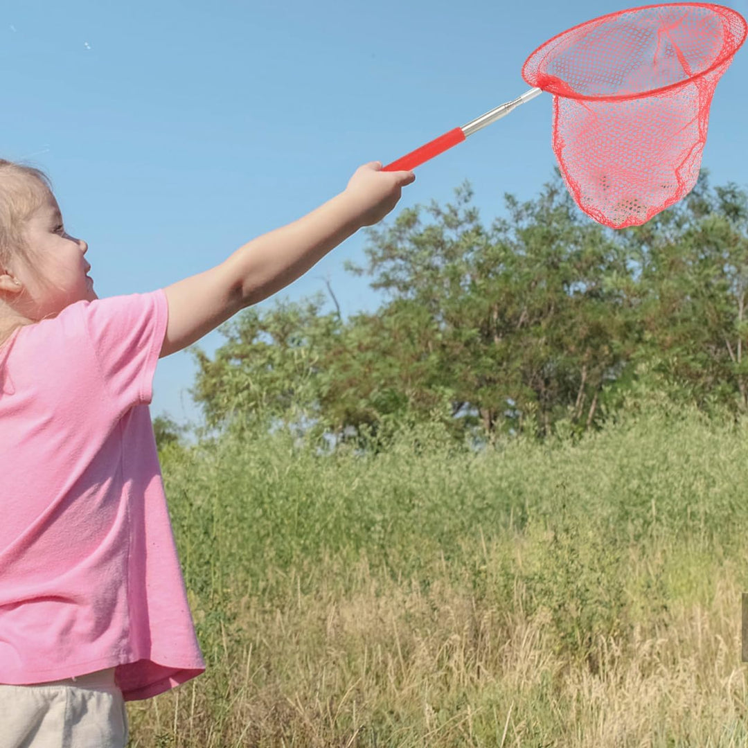 SAFIGLE 5 Stück Teleskop-Schmetterlingsnetze Kinder-Fischernetze Outdoor-Fangwerkzeuge Ausziehbare F