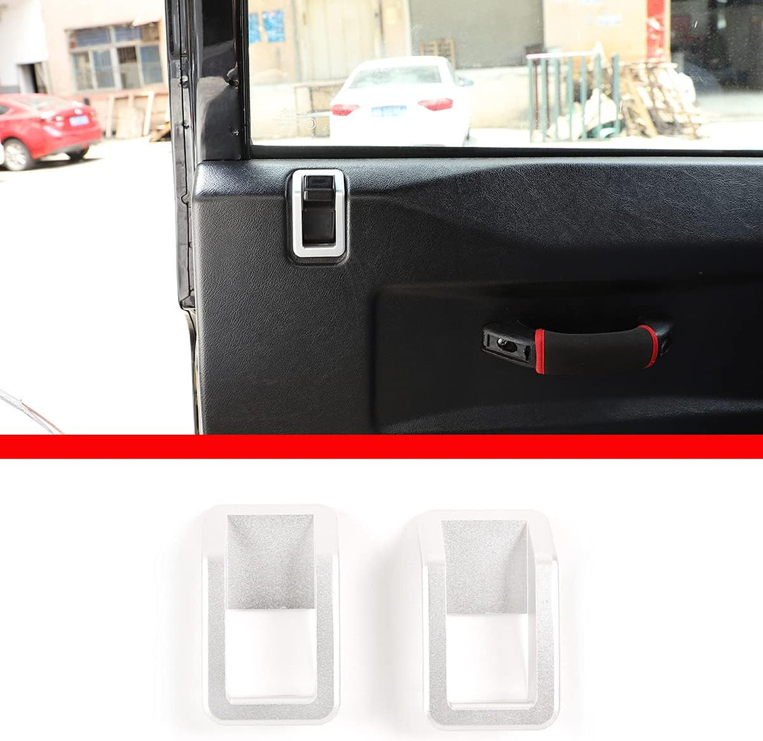 Türschlossabdeckung aus Aluminiumlegierung, für LR Defender 90 110 130 2004–2019 Türschloss-Ringabde