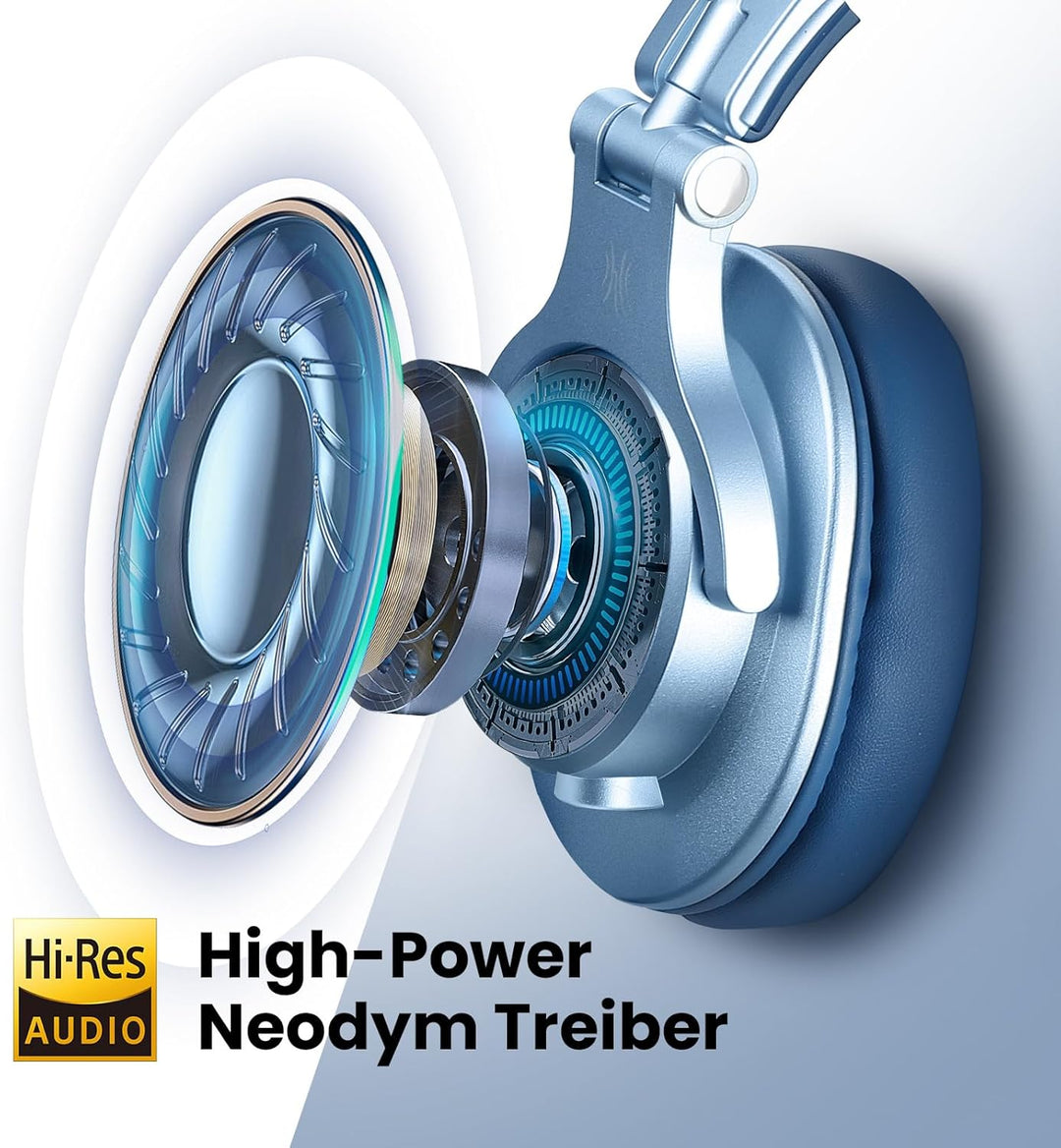 OneOdio Kopfhörer Over Ear, DJ Kopfhörer mit Kabel, Professionell Geschlossener Studio HiFi Kopfhöre