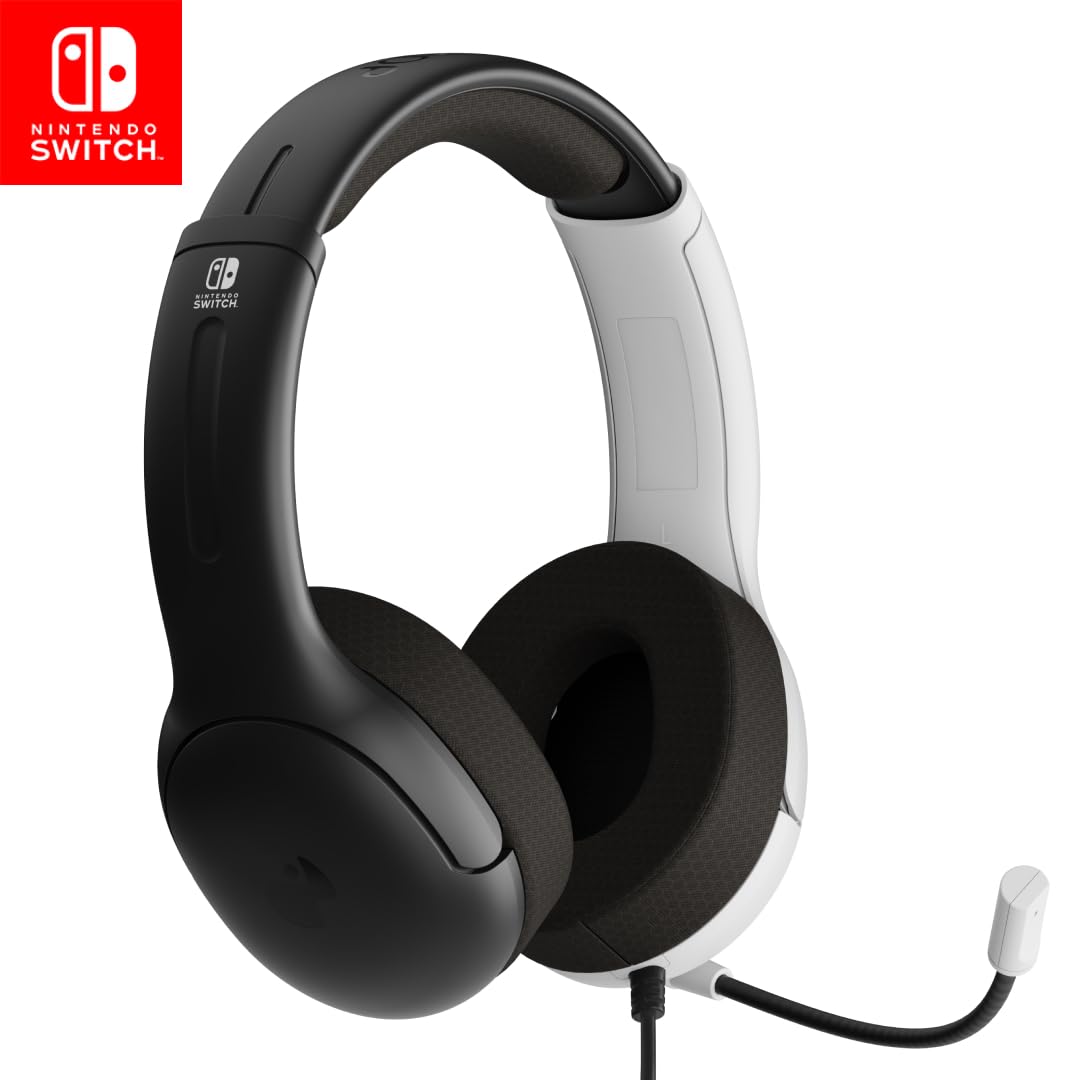 PDP Gaming LVL40 Stereo Kopfhörer mit Mic für Nintendo Switch - PC, iPad, Mac, Laptop Compatible - N