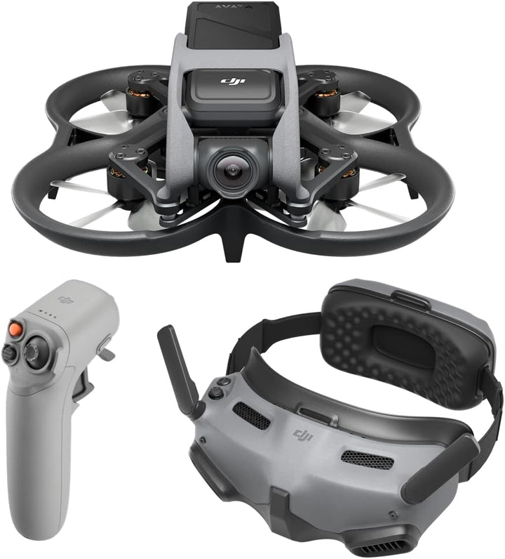DJI Avata Explorer Combo – Drohne mit Kamera, UAV Quadrokopter mit stabilisiertem 4K-Video, Sichtfel