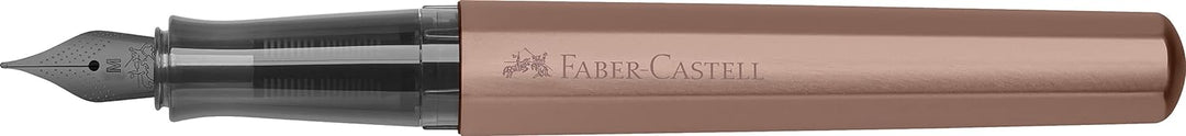 Faber-Castell 150580 - Füller Hexo, Federbreite M, bronze, 1 Stück Füller Hexo M Bronze, Füller Hexo