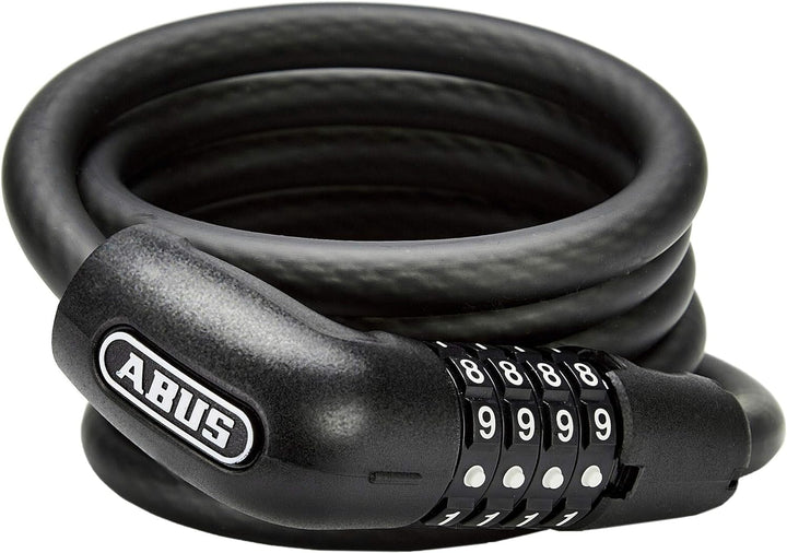 ABUS Panzerkabelschloss Steel-O-Flex Tresorflex 6615C + SCMU-Halterung - Zahlenschloss aus Stahlkabe