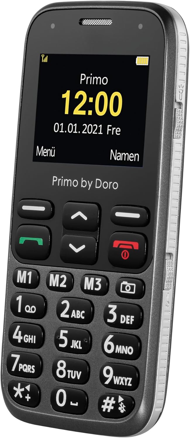 Primo 218 by Doro GSM Mobiltelefon mit grossem Fardisplay, Notruftaste, Taschenlampe, Ortung, inkl.
