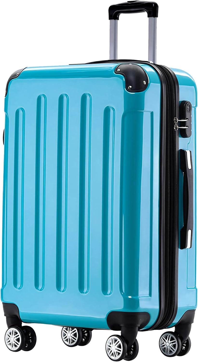 BEIBYE Zwillingsrollen 2048 Hartschale Trolley Koffer Reisekoffer Taschen Gepäck in M-L-XL-Set (Türk