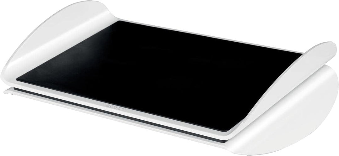 Leitz Ergo WOW verstellbare Fussstütze, Ergonomisches Design mit zwei Höheneinstellungen, Schwarz/We