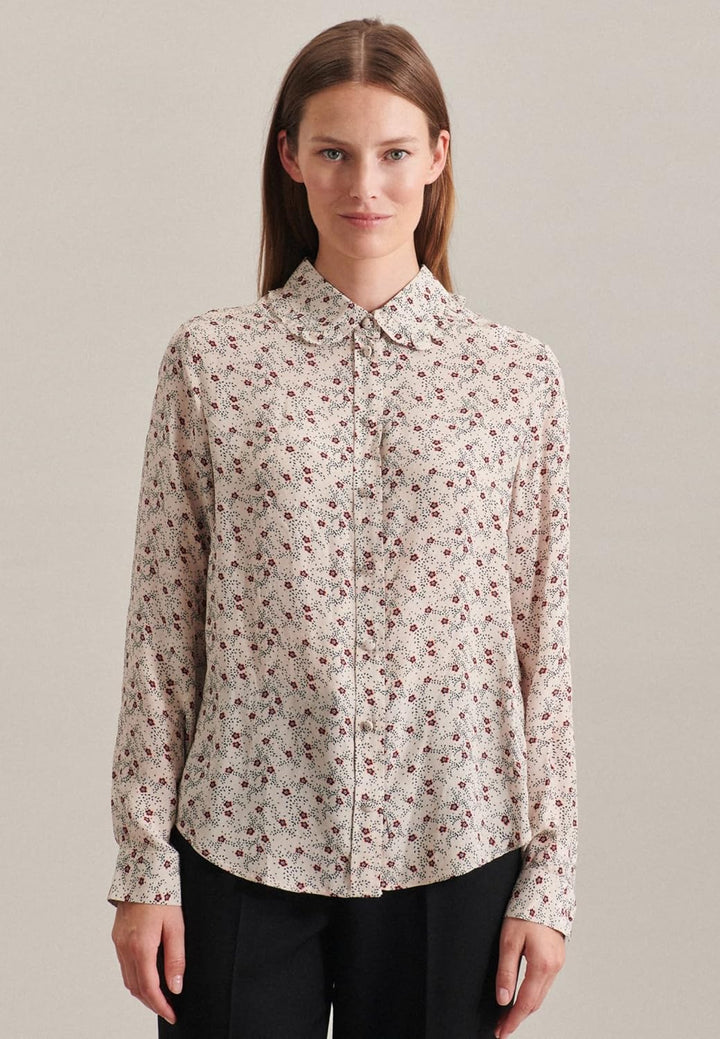 Seidensticker Damen Bluse - Fashion Bluse - Regular Fit - tailliert - Hemd Blusen Kragen - Bügelleic