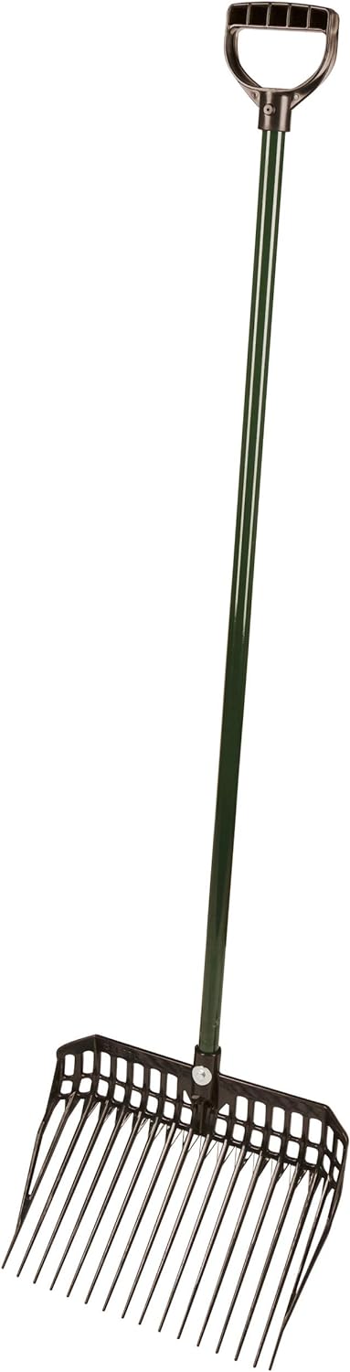 Kerbl 326055 Dunggabel Ecofork, mit Stiel, schwarz