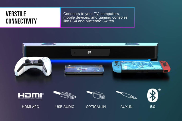 CREATIVE Sound Blaster Katana V2X, 2.1 Soundbar, HDMI ARC, USB Audio, SXFI, Optical-In