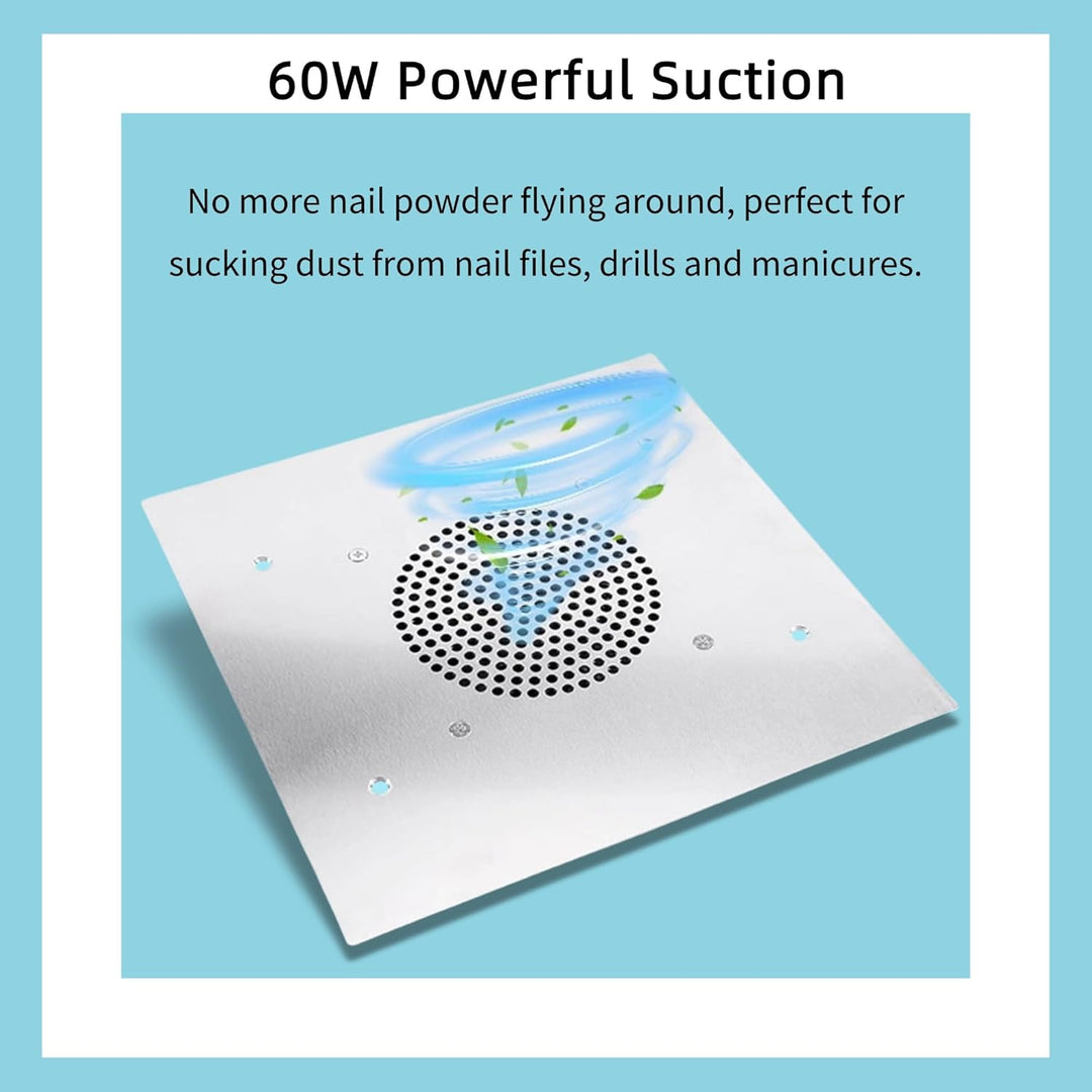 Nagelstaubsauger, Starker Sauger, 60 W, Nagelstaubsammler für den Salongebrauch Heimgebrauch, geräus