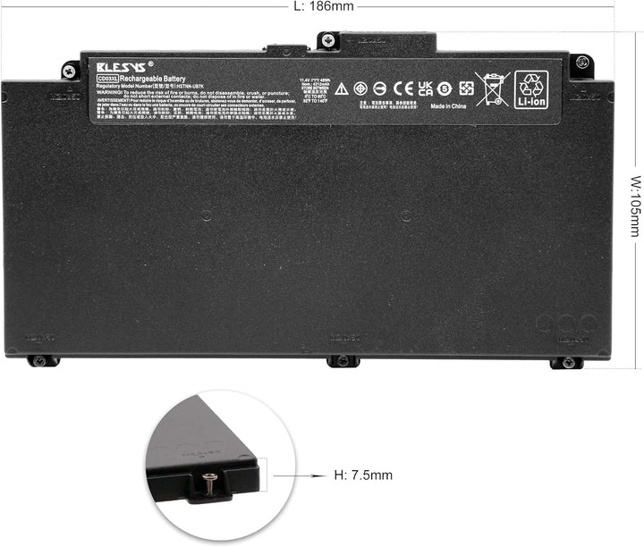 BLESYS 48Wh Laptop Akku fĂŒr HP Spare 931719-850 Kompatibel mit HP ProBook 650 G4 / ProBook 650 G5 (1