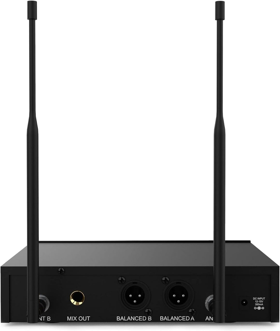 Audibax Sidney 1250 B Micrófono Doble Mano Profesional UHF Frecuencia B + Maleta