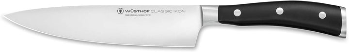 WÜSTHOF Classic Ikon Kochmesser 18 cm, Schwarz Schwarz 18 cm Single, Schwarz 18 cm Single