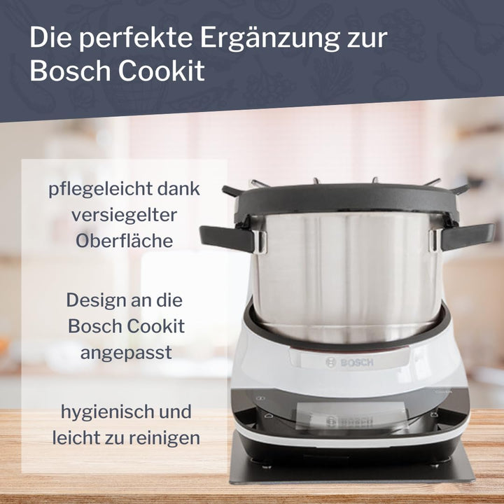 Gleitbrett passend für Bosch Cookit Küchenmaschine aus Metall