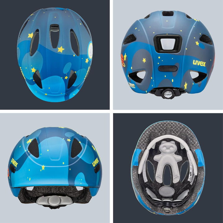 Uvex OYO Style Deep Space Kinder Fahrrad Helm blau/gelb 2024 50-54 cm, 50-54 cm