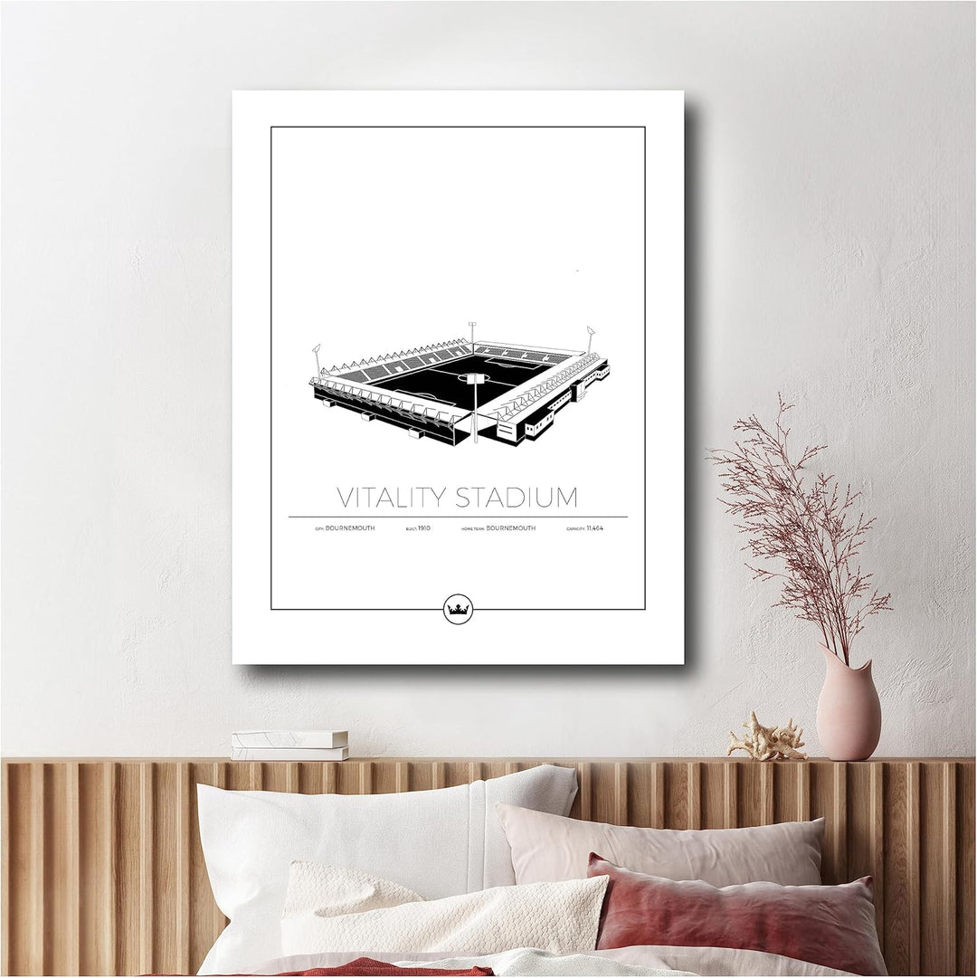 Schweden-Fussball-Stadion Premiere League Fussball-Poster - Fussballgeschenke für Jungen Mädchen Män