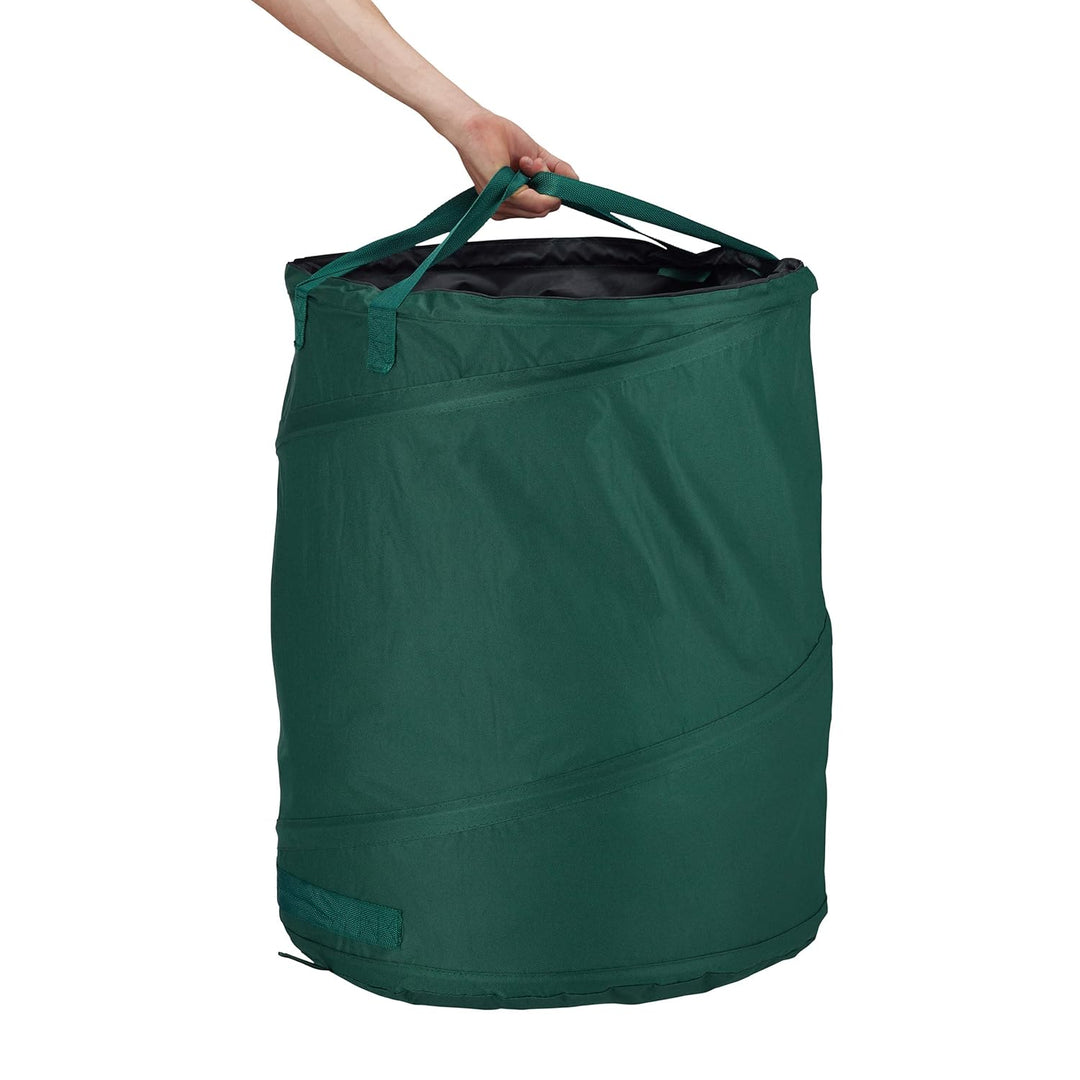 Relaxdays Laubsack selbstaufstellend, 3er-Set, Gartenabfallsack Pop-Up, 160 L, Gartensack selbststeh