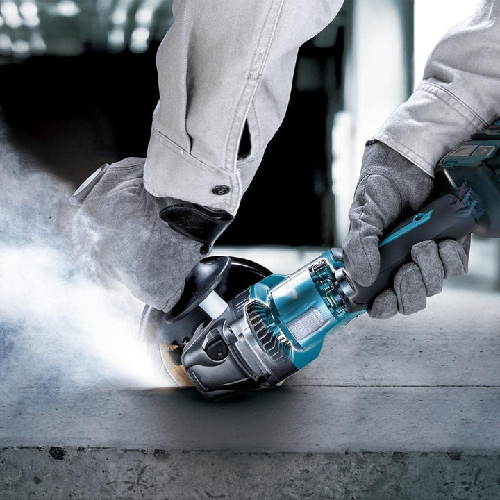Makita GA022GZ 40 V Max Li-Ion XGT 115 mm bürstenloser Winkelschleifer – Batterien und Ladegerät nic