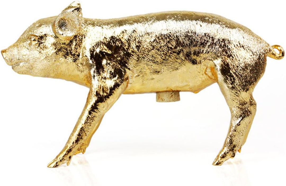 SUCK UK AREAWARE - Bank in The Form of a Pig by Harry Allen Gold - Sparschwein, Gold