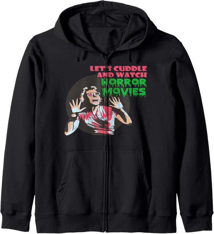 Let's Cuddle And Watch Horror Movies Halloween Kapuzenjacke