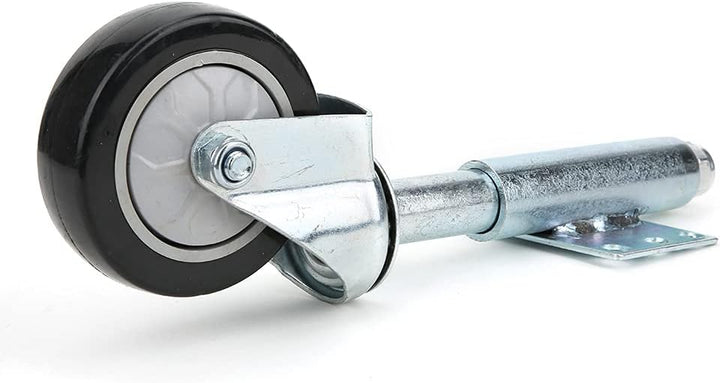 Fafeicy 4-Zoll-federbelastete Torrolle, PVC-Türfeder-Rollenrad, 120 kg maximale Tragfähigkeit(Schwar
