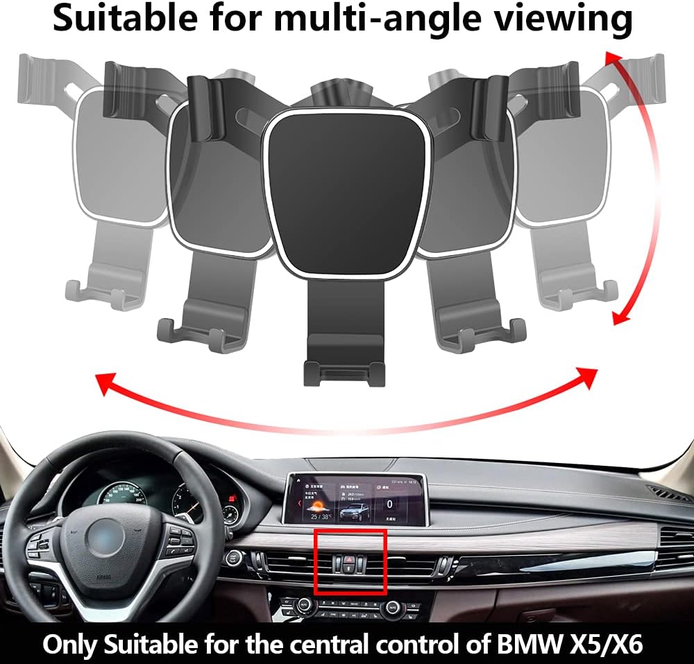 LUNQIN Kfz-Halterung für BMW X5 X6 SUV 2014–2018 sDrive35i xDrive35i 40e 35d F15 F16 Auto-Zubehör Na