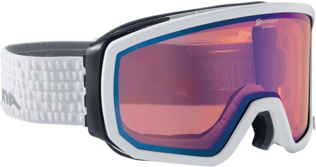 ALPINA Unisex Scarabeo Skibrille Einheitsgrösse Weiss, Einheitsgrösse Weiss