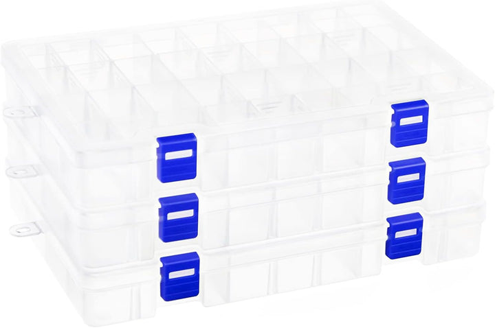 Qualsen Plastik Aufbewahrungsbox Einstellbar Fächer Sortimentskasten Schmuckschatulle Werkzeugcontai