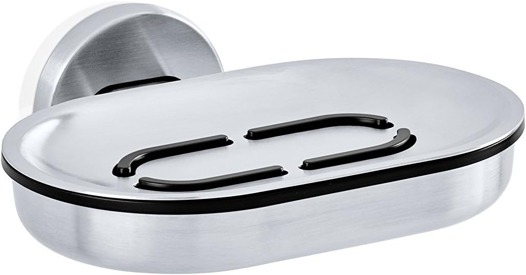 blomus 68901 Areo Seifenschale, edelstahl matt, 14,5 x 12,2 x 5,7 cm
