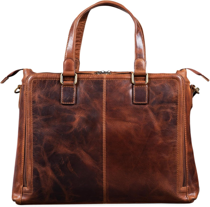 STILORD 'Claire' Businesstasche Damen Leder 15 Zoll Laptoptasche DIN A4 Aktentasche Umhängetasche un