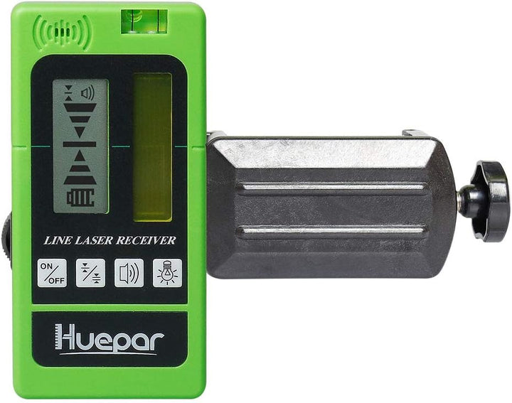 Huepar LR-5RG Laserdetektor für Puls-Kreuzlinienlaser, für Rote und Grüne Laserstrahlen bis zu 50m,