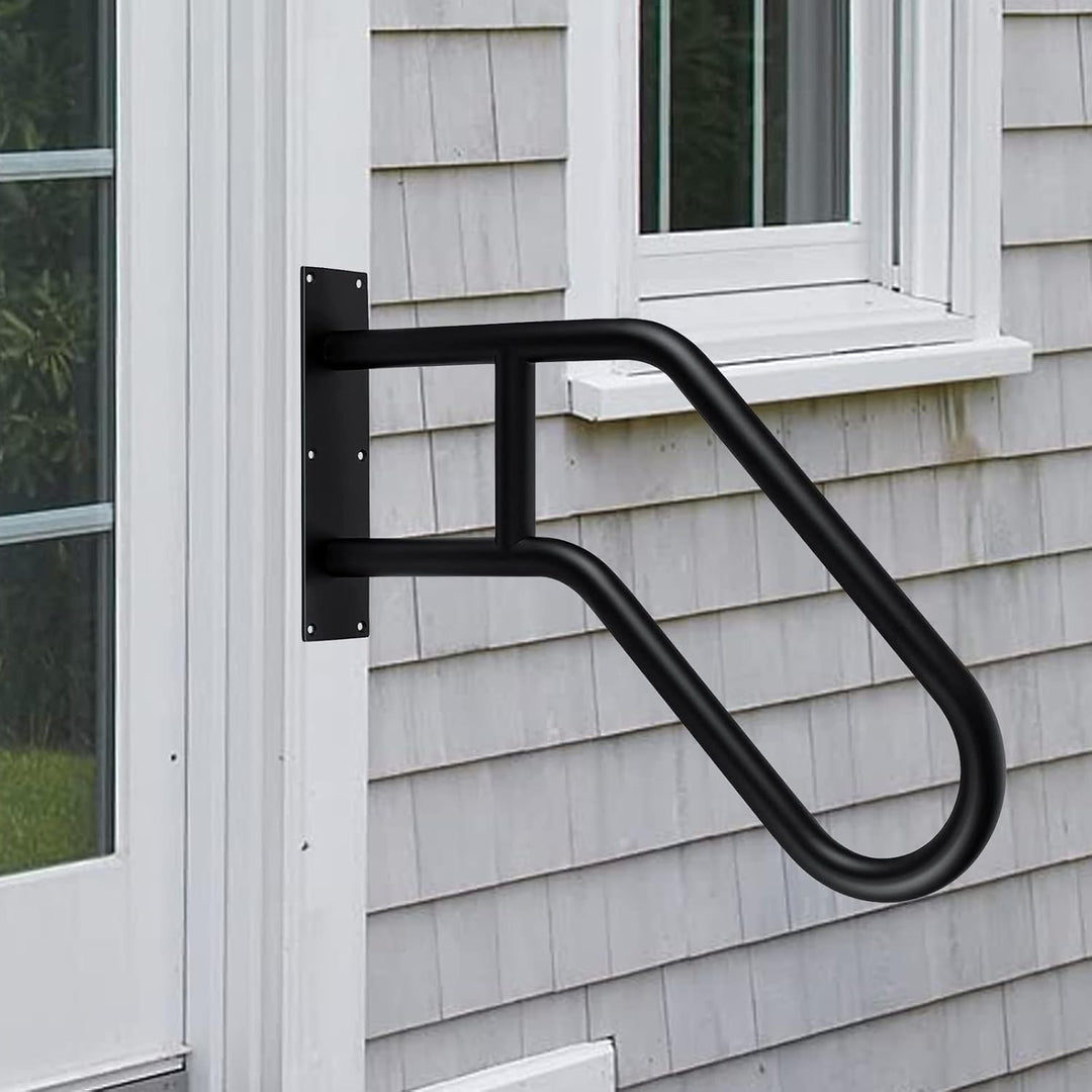 Treppe Handläufe, Edelstahl Treppengeländer Handlauf mit Beschlägen für 1-5 Stufen, Hochbelastbare H