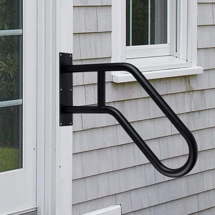 Treppe Handläufe, Edelstahl Treppengeländer Handlauf mit Beschlägen für 1-5 Stufen, Hochbelastbare H