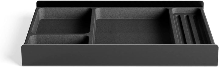 Raico Schreibtischablage mit Fächern, Kork & Aluminium, Auffangbehälter, Stiftablage, geholte Altern