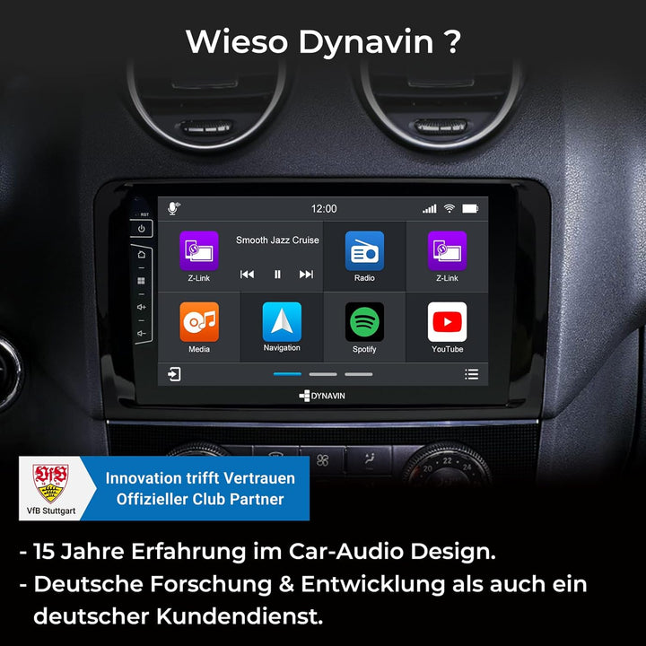 DYNAVIN Android Autoradio Navi für Mercedes ML W164 2005-2011 GL X164 2006-2012 : mit 4 * 100W DSP V