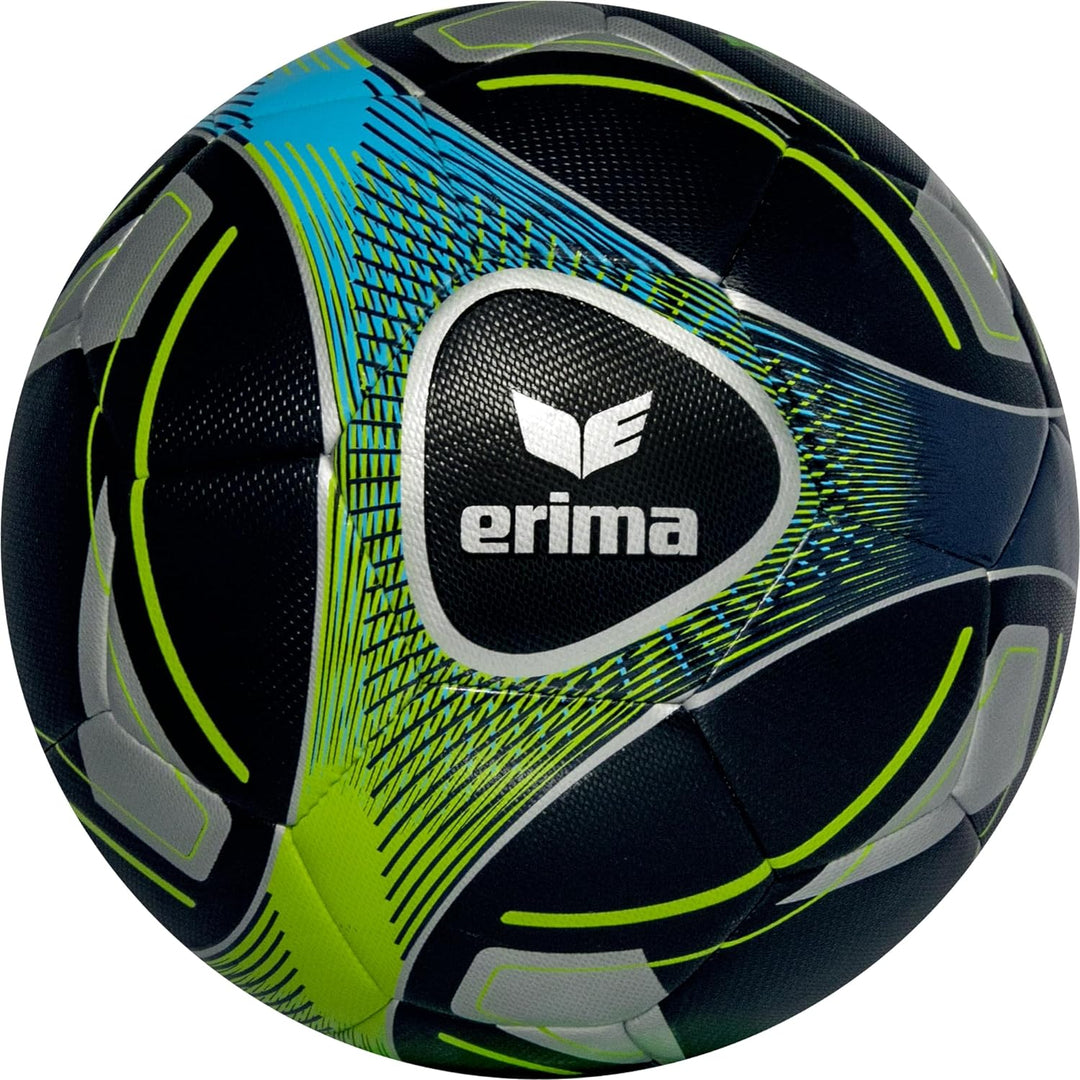 Erima Unisex – Erwachsene Hybrid Training Fussball 5 black/lime, 5 black/lime