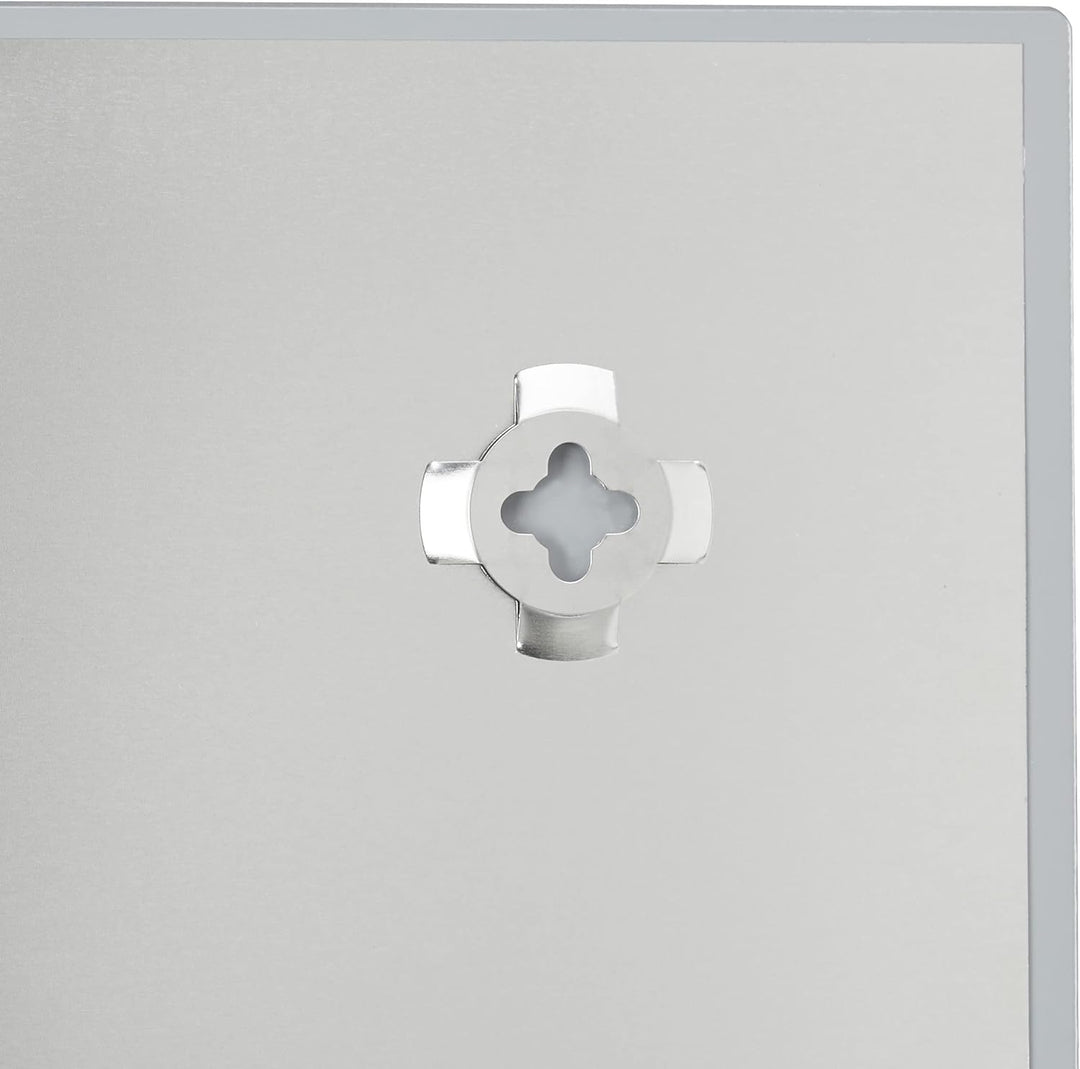 Relaxdays Glas-Magnetboard 60 x 40 cm, beschreibbar, Memboard, 3 Magneten, Sicherheitsglas, Magnetta