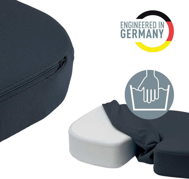 Leitz Sitzkissen, gepolsterte Stütze für Heim- oder Schreibtischstuhl, reduziert Nacken- & Rückensch