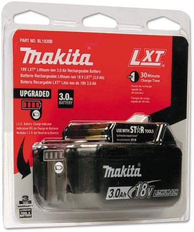 Makita BL1830B-2 18V LXT Lithium-Ion 3.0Ah Battery