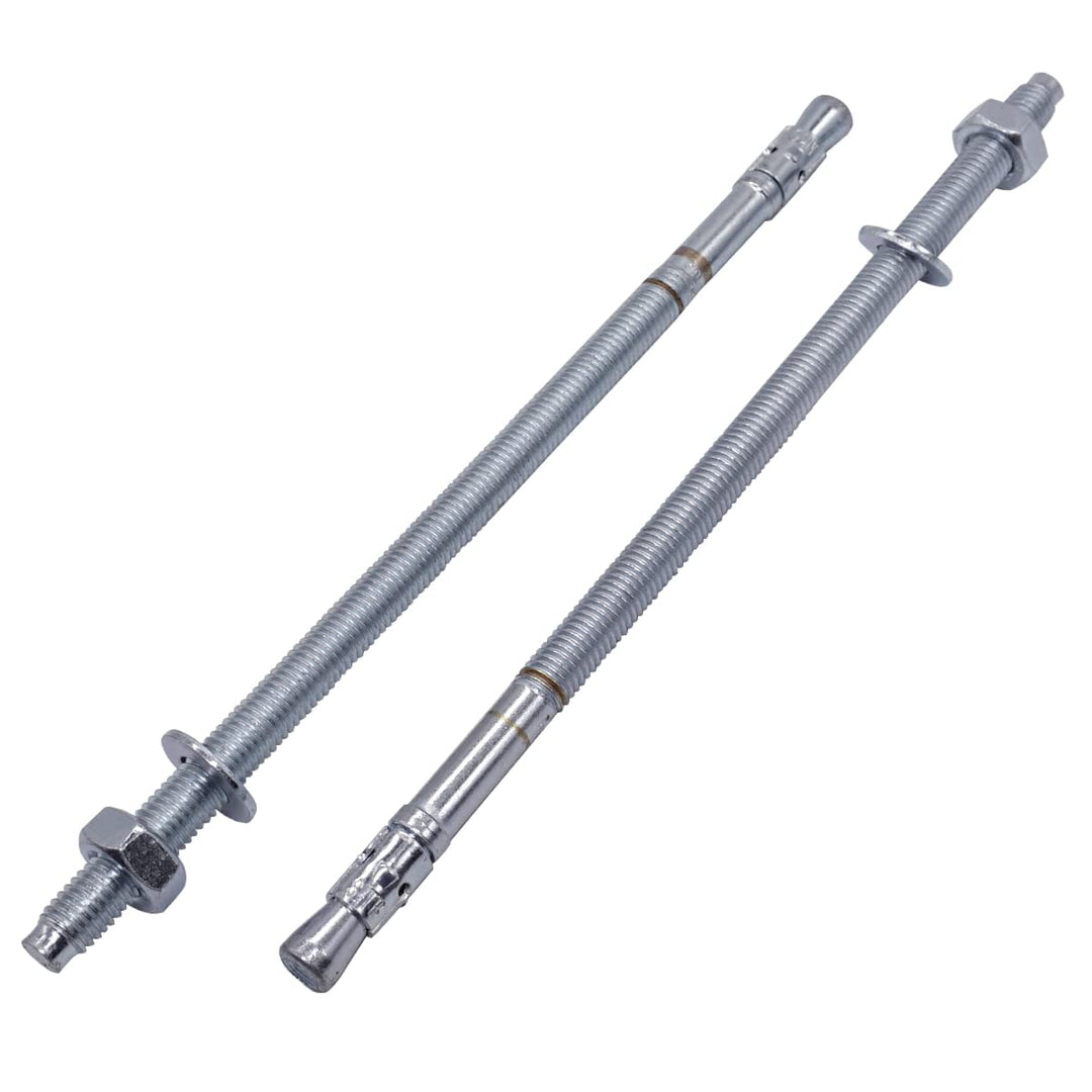 (10 Stück) Keilanker M10 x 230 mm, Metalldübel, Durchgangsbolzen Mauerwerk, Betonspreizanker (10, M1