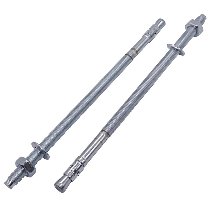 (10 Stück) Keilanker M10 x 230 mm, Metalldübel, Durchgangsbolzen Mauerwerk, Betonspreizanker (10, M1
