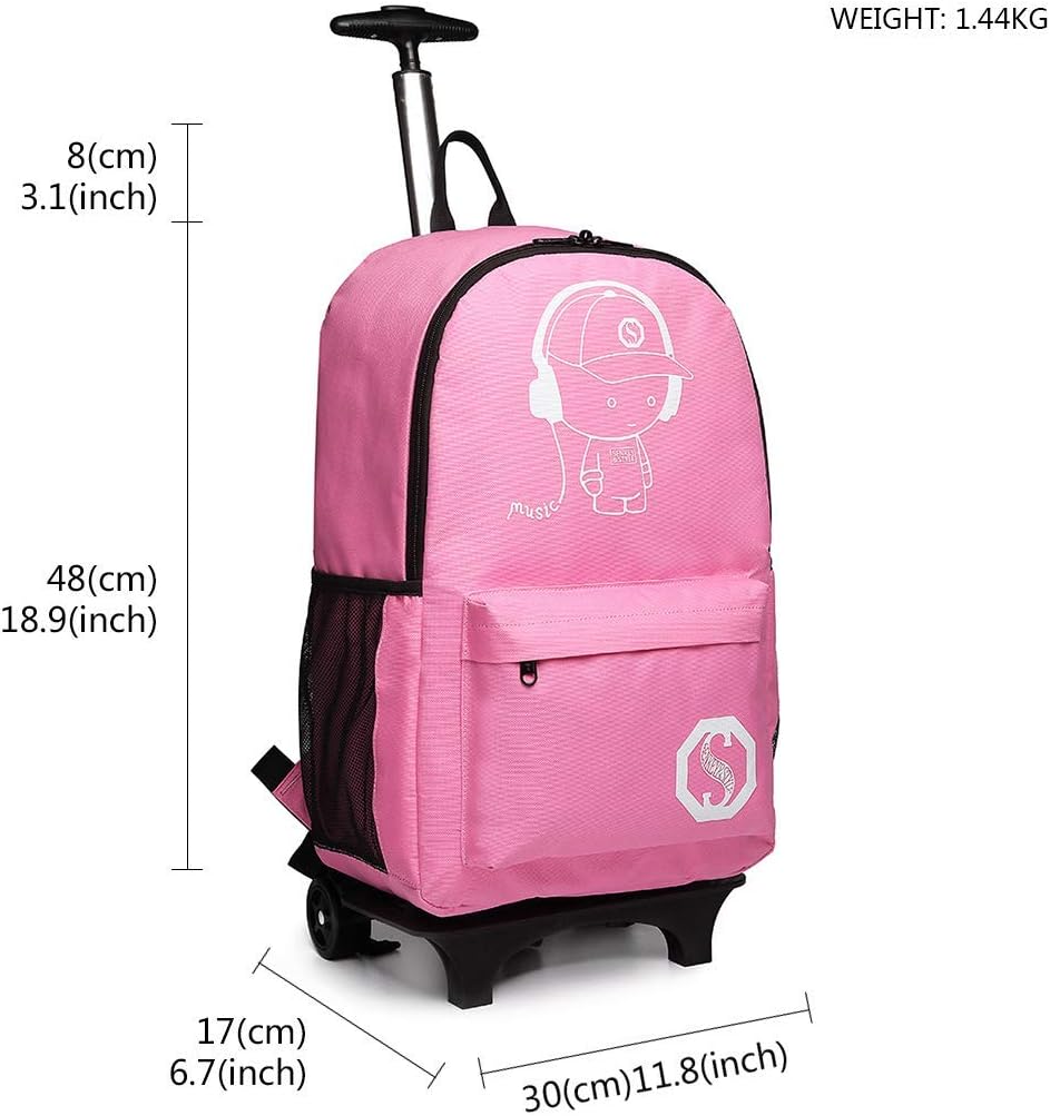 KONO Kinderrucksack Rucksack Backpack Schulrucksack Gepäck Koffer Kabine Rädern Trolley Reise Rädern