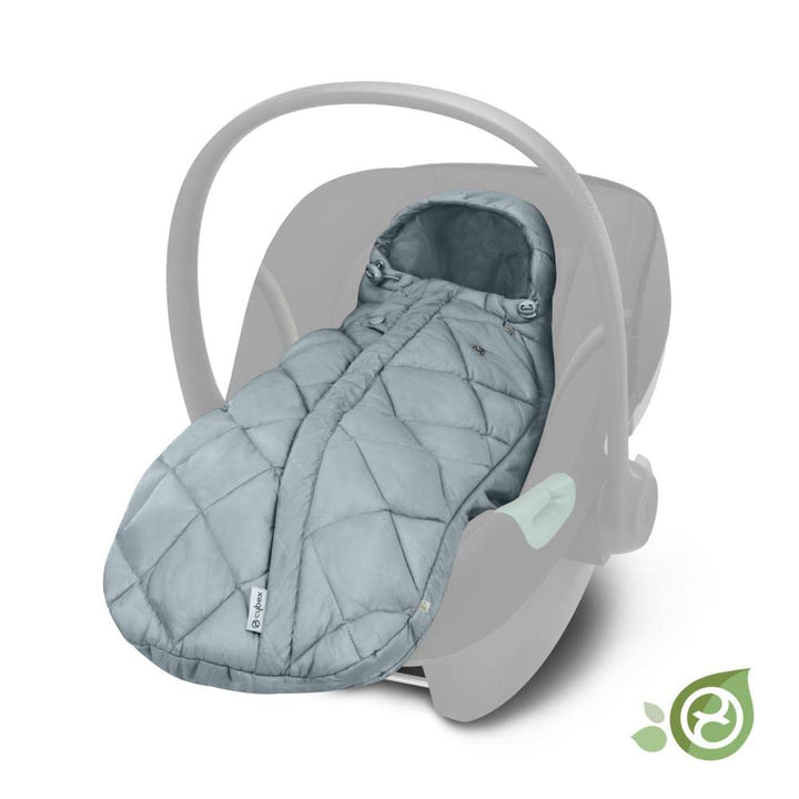 CYBEX Gold Fusssack Snøgga Mini 2, Für Babyschalen, Ab Geburt bis ca. 24 Monate, TOG 4, Sky Blue (Bl
