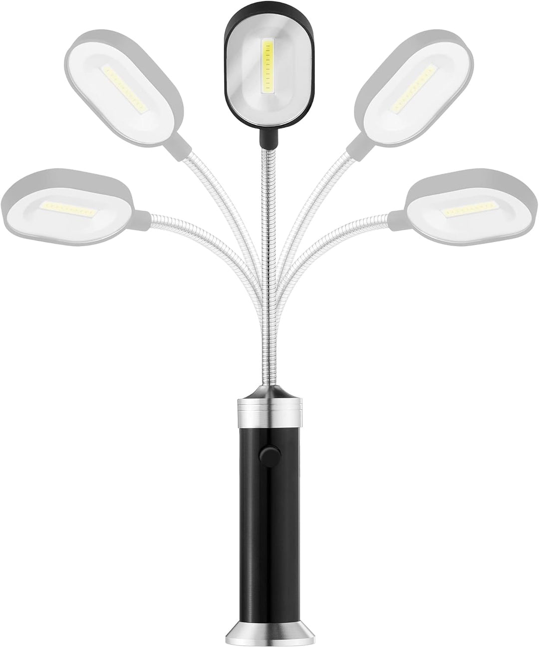 Navaris 2X magnetische COB LED BBQ Grilllampe - 360° schwenkbar - Grill Zubehör Licht magnetisch - G