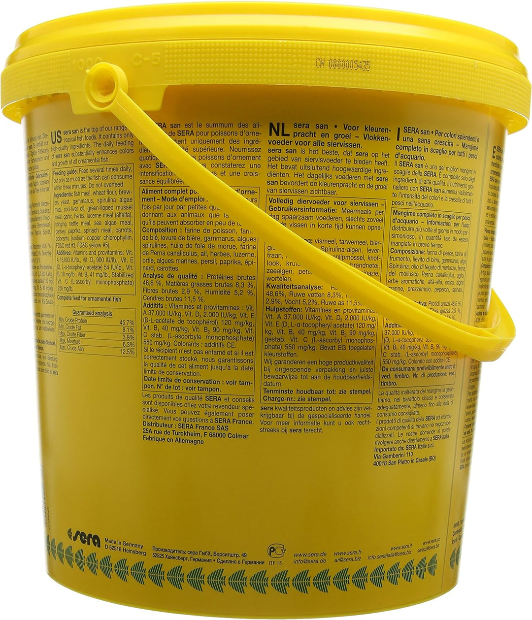 sera San 2 kg, 1er Pack (1 x 2 kg), 10 ltr., 43270