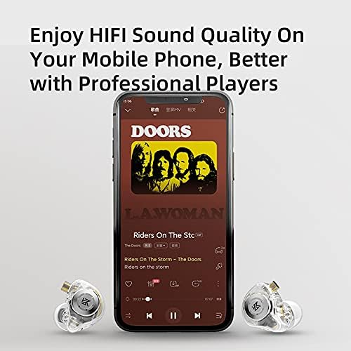 keephifi KZ EDX Pro In Ear Monitor mit Mikrofon, kabelgebunden, HiFi-Stereo-Kopfhörer, kabelgebunden