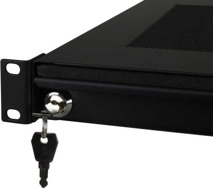 Universal abschliessbar belüftet Laptop Sicherheit Schublade 19-Inch/Black 19-Inch, 19-Inch