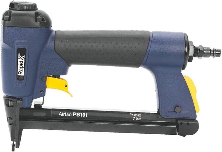 Rapid Drucklufttacker PS101, Druckluft Tacker für Holz und Stoffe, im Koffer Inkl. Tackerklammern, L