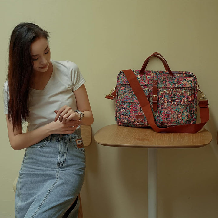 Baosha Frauen Laptoptasche 17 Zoll Aktentasche Damen Schultertaschen Arbeitstasche Businesstasche Mu