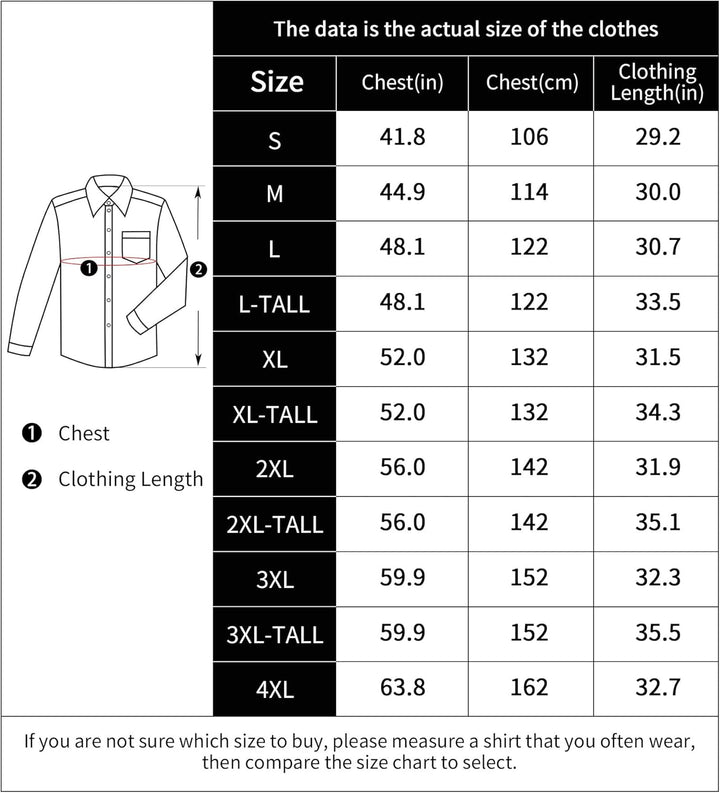 Dubinik® Flanellhemd Herren Kariert Flanellhemden Langarm Casual Button Down Freizeithemd Mit Brustt